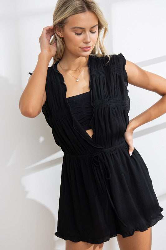 BLACK MAGIC ROMPER - BLACK