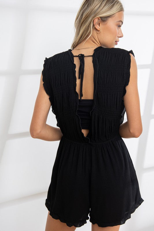 BLACK MAGIC ROMPER - BLACK