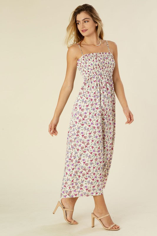 Floral Cami Maxi Dress - Purple