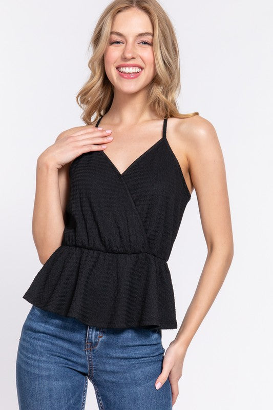 KNIT CAMI TOP- Black3