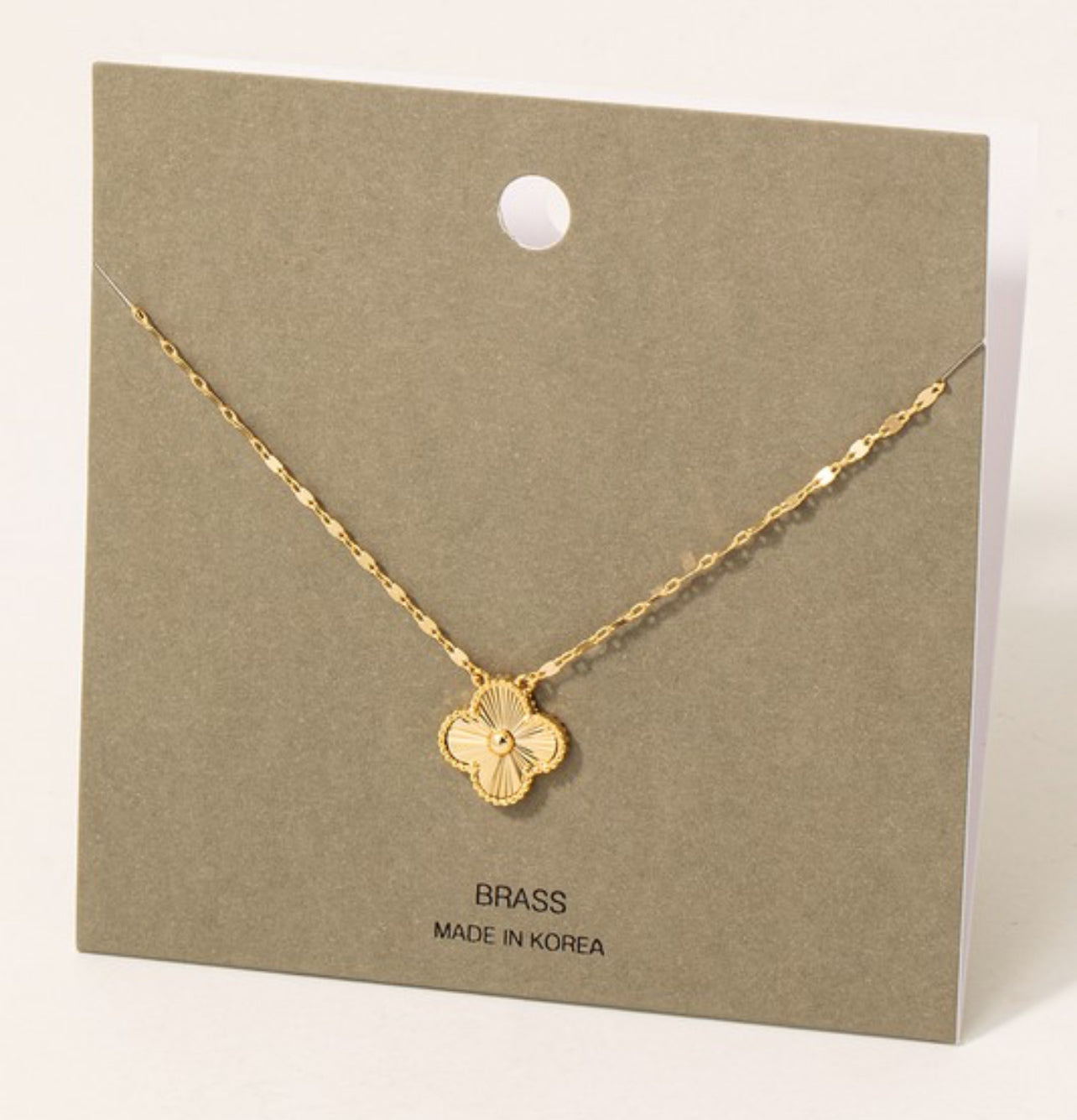 Intricate Clover Necklace - Gold