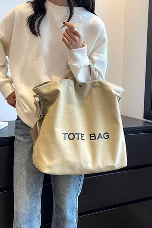 TOTE BAG LARGE - KHAKI