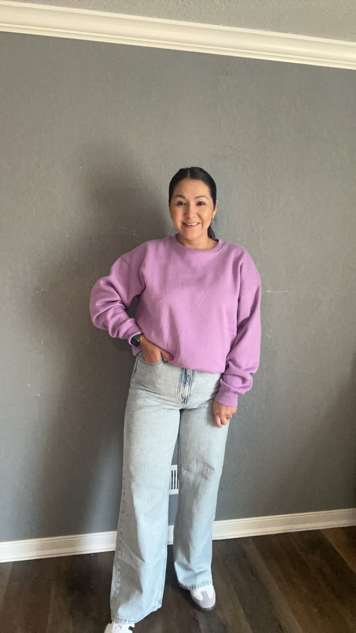 STRAIGHT HIGH WAISTED JEANS  - LIGHT