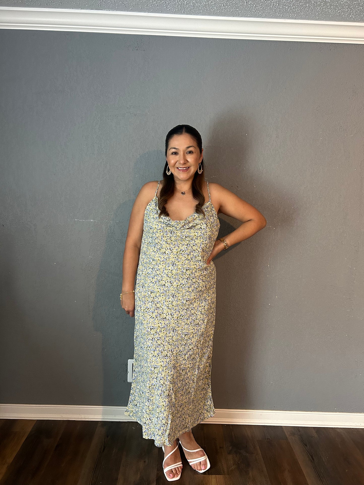 Floral Summer Dress- Green Floral