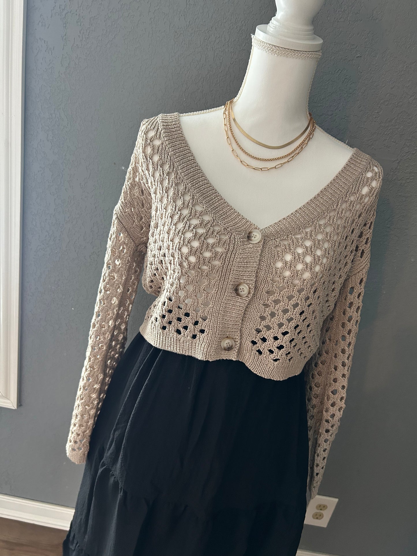 Perfect Knit Cardigan - Beige