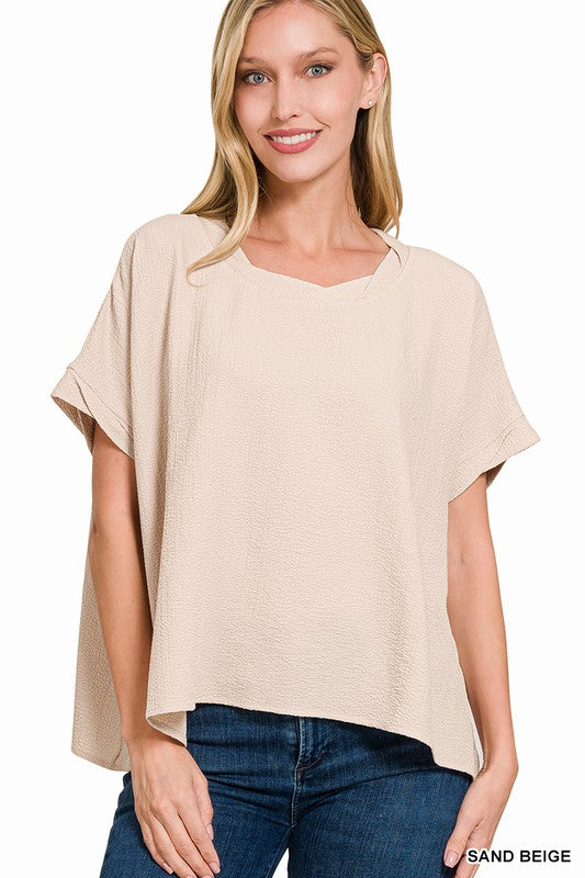 Woven Airflow Round - Sand Beige