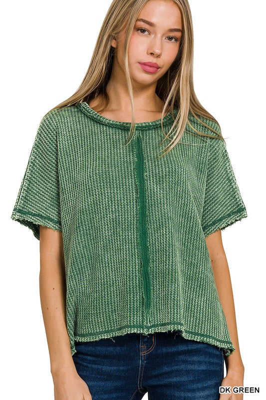 Waffel Top - DK Green
