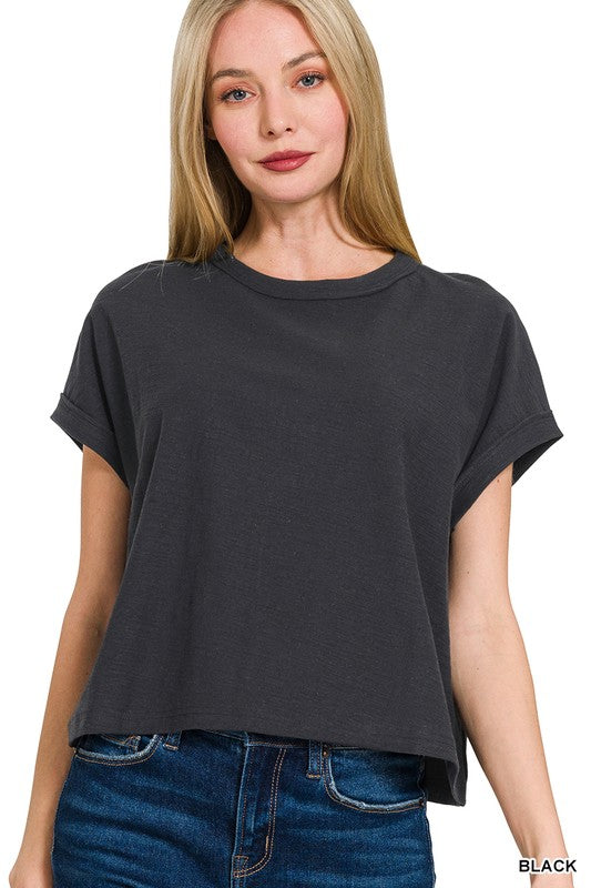 Summertime Cotton Shirt- Black