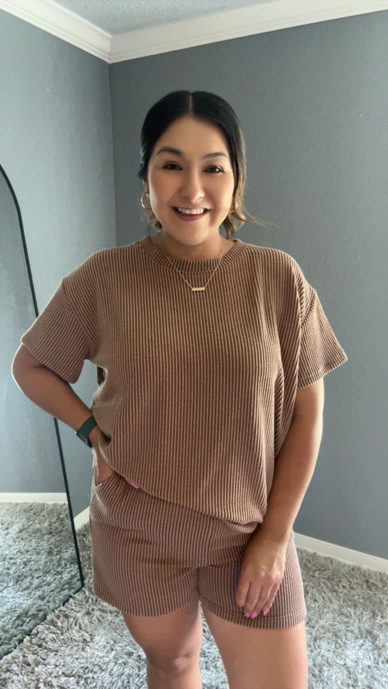 Vacation Corded Rib- Brown
