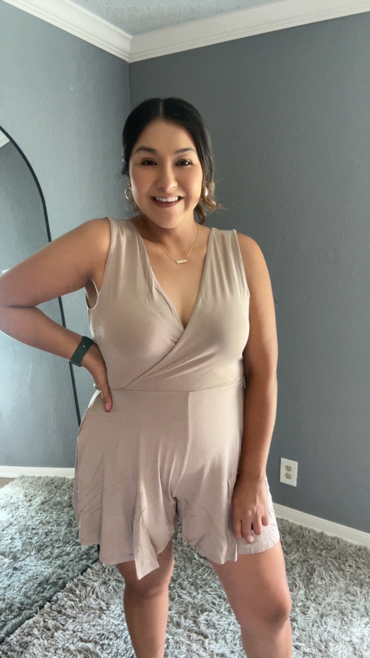 Summer Romper- Ash Mocha
