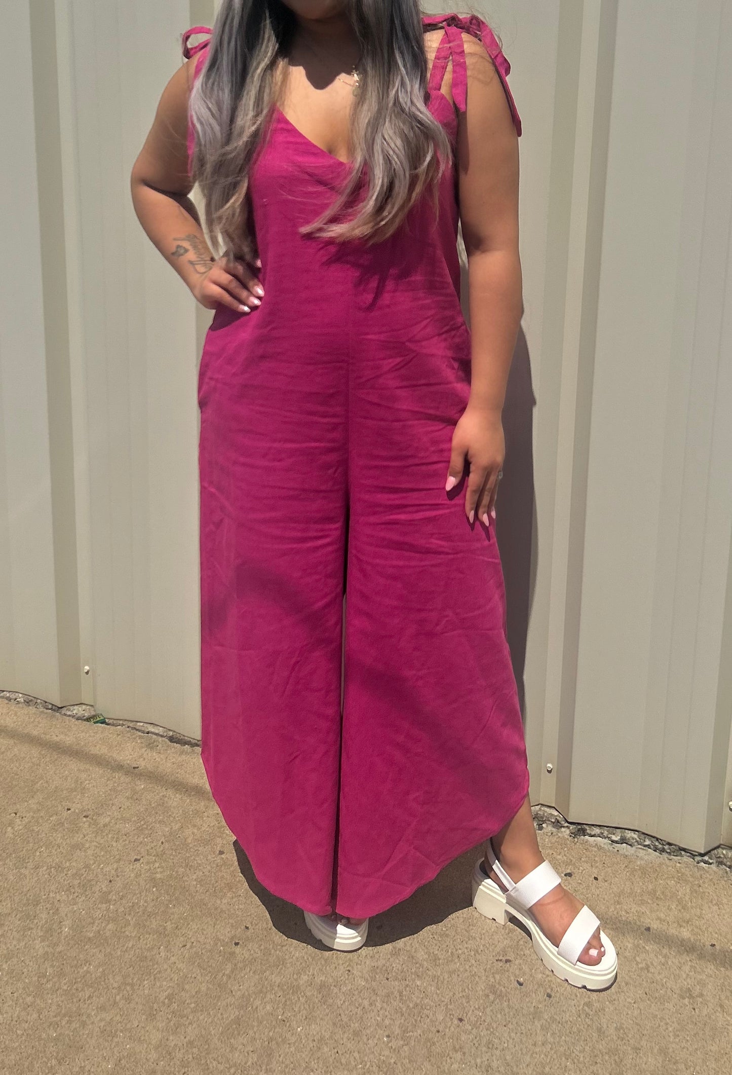 Magenta Jumpsuit